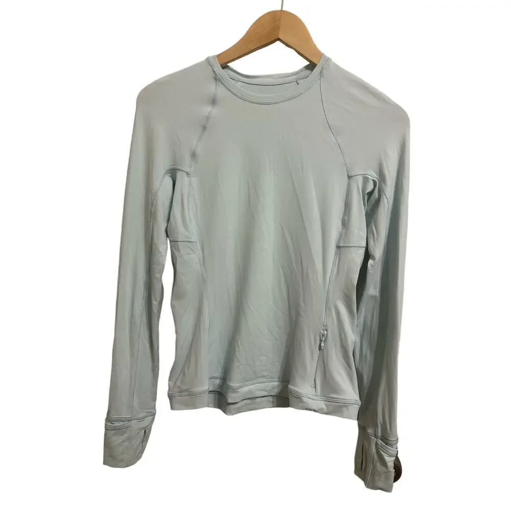 Lululemon Its Rulu Run‎ Long Sleeve Shirt Delicate Mint size 6 $88